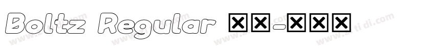 Boltz Regular 常规字体转换